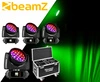 Zestaw: 4x Głowa ruchoma Fuze2812 RGBWA-UV zoom DMX Beamz + case