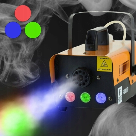 Zestaw: Wytwornica dymu z efektem LED 400W F400LED dwa piloty Firefog+ płyn 1l