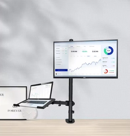 Pojedyncze ramię do monitora 13"-32" z podstawką na laptop CMA10L Audizio