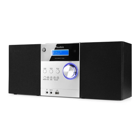 Mikrowieża Metz HiFi DAB FM CD BT Aluminium Audizio
