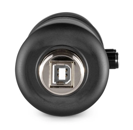 Mikrofon studyjny USB Power Dynamics PCM120 ze statywem i oświetleniem