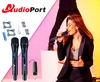 Zestaw 2 mikrofonów bezprzewodowych dorecznych UHF z odbiornikiem Audioport MV2
