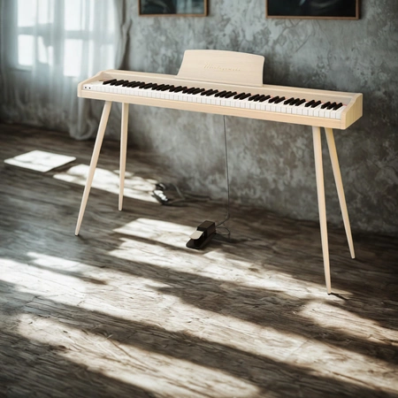 Pianino cyfrowe 88 klawiszy z nogami VIRELAI ciemnobrązowe Mielczewski