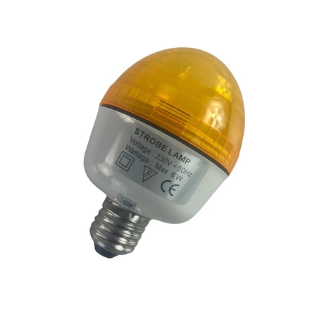 Żarówka DISCO stroboskopowa E27 żółta