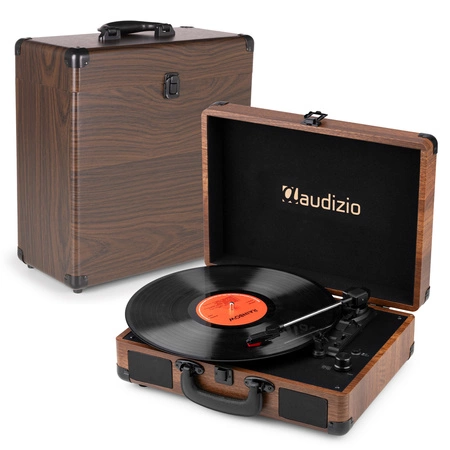 Futerał na płyty winylowe Audizio RC32, drewno