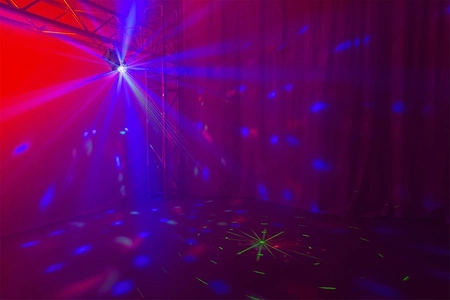 Efekt świetlny MAX DJ10- Jelly Moon z czerwonym i zielonym laserem