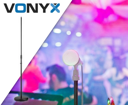 Statyw mikrofonowy prosty regulowany MS100B Vonyx