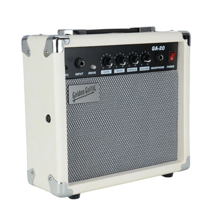 Wzmacniacz gitarowy GA-20 - biały Golden Guitar