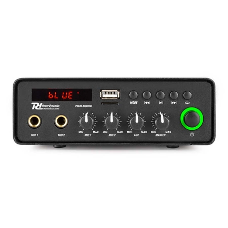 System zewnętrznych czarnych głośników 2 x 5.25" BGO50 z 12V wzmacniaczem mobilnym oraz mikrofonem