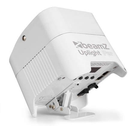 Oświetlacz akumulatorowy LED Uplight Par 6x12W RGBWA-UV z bezprzewodowym DMX - BIAŁY i osłona przeciwdeszczowa