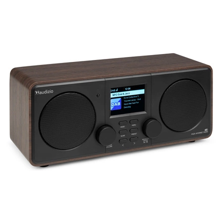 Radio internetowe Foza WiFi Stereo z DAB+ brązowe Audizio