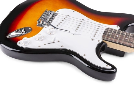 Zestaw: Gitara elektryczna Gigkit Max sunburst+ wzmacniacz+ akcesoria