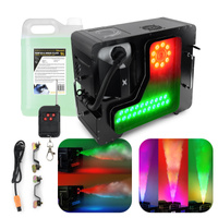 Zestaw: Wytwornica dymu pionowego i poziomego ARES 3000LED Firefog+ płyn 5l