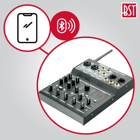 Mikser 6-kanałowy karta dźwiękowa USB BT16- DSP MX62BT-DSP BST