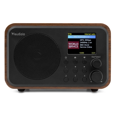 Radio internetowe WIFI/DAB+/radio FM akumulator Vicenza Audizio brązowe