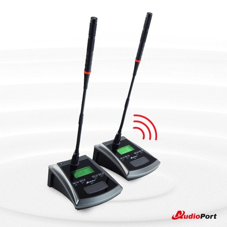 Bezprzewodowy zestaw mikrofonów konferencyjnych Audioport MKF2