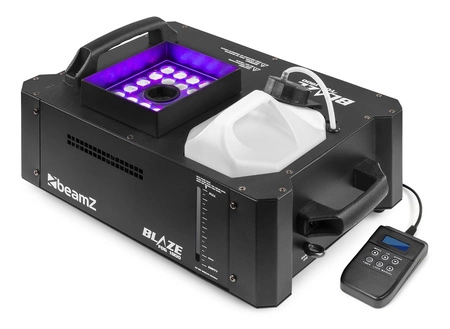 Zestaw: Wytwornica dymu pionowego LED BLAZE1800 + płyn do dymu CO2 5lBeamz