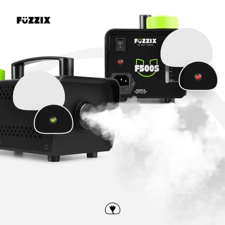 Zestaw: Wytwornica dymu 500W pilot+ płyn gratis+ reflektor LED RGBAWP StrobeMoon 2 w 1