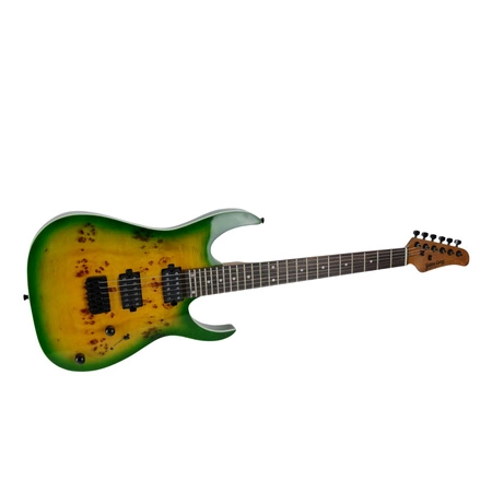 Gitara elektryczna - kompletny zestaw -Golden Guitar PSG-3 Zielony