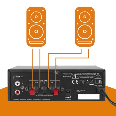 Wzmacniacz karaoke MAX AV340 z Bluetooth - 2x 50W