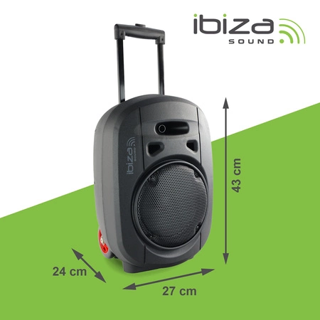 Kolumna mobilna Ibiza PORT8UHF-MKII-TWS