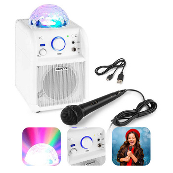 Głośnik karaoke Bluetooth efekt LED Vonyx SBS50W