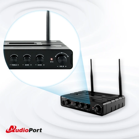 Zestaw mikrofonów bezprzewodowych doręcznych UHF+ stacja Audioport SU-750HH