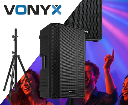 Kolumna aktywna 1000W VSA15 Vonyx statyw kolumnowy