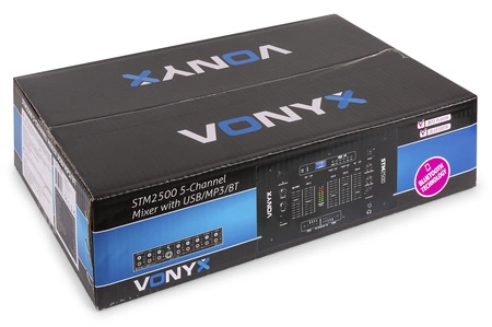 Mikser 5- kanałowy USB/MP3 BT STM2500 Vonyx