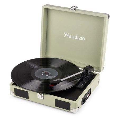 Gramofon w walizce RP111G Audizio zielony