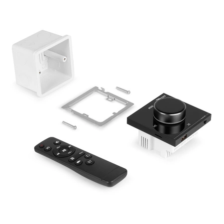 Wzmacniacz audio Powerline B50W do montażu w ścianie BT/LCD, biały