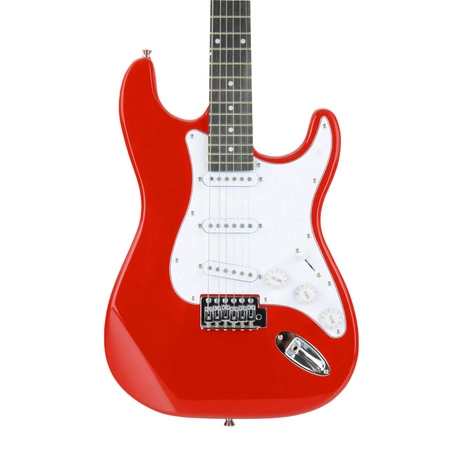 Gitara elektryczna - kompletny zestaw -Golden Guitar STEG-20 Czerwona Stratocaster