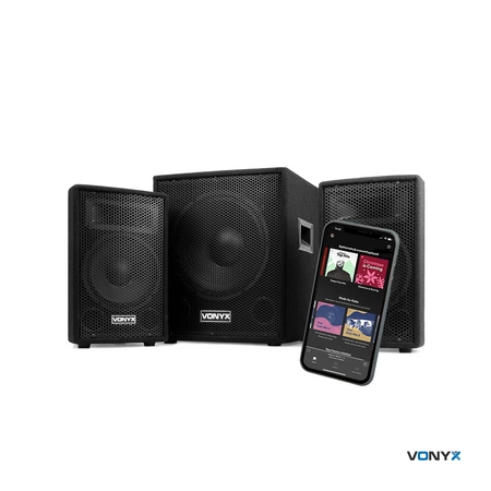 Zestaw nagłośnieniowy aktywny 800W VX0812BT 2.1 12” Vonyx