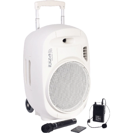 Kolumna mobilna Ibiza PORT12UHF-WH-MKII