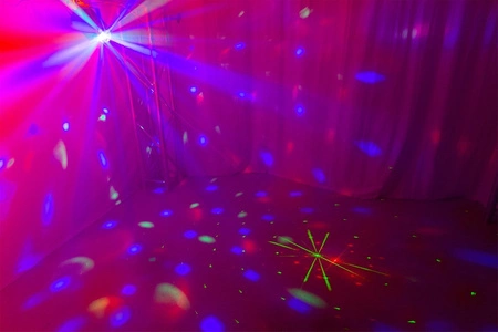 Efekt świetlny MAX DJ10- Jelly Moon z czerwonym i zielonym laserem