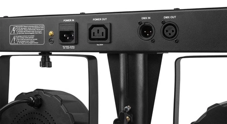 Zestaw oświetleniowy LED 2x Derby 2x Par Stroboskop BeamZ SHOWBAR