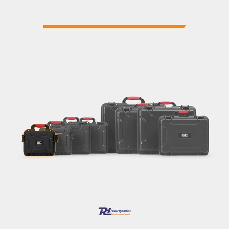Uniwersalna walizka transportowa Power Dynamics GIGCase50R Heavy Duty - Seria R - IP67 - czarna