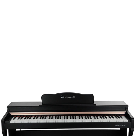 Pianino cyfrowe ze statywem 88 dynamicznych klawiszy NOCTURNO czarne Mielczewski