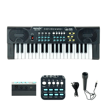 Keyboard 37 klawiszy organy dla dziecka edukacyjne BD-373 BDmusic+ mikrofon