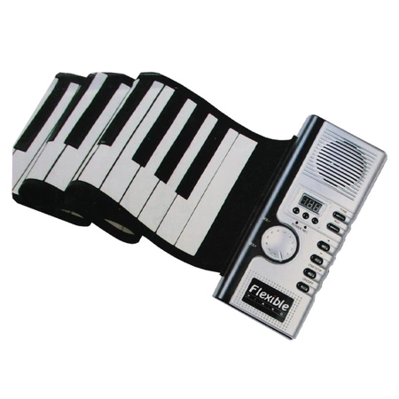 Keyboard elastyczny 61 klawiszy MIDI zwijana klawiatura