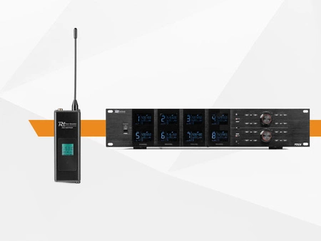 Zestaw mikrofonów bezprzewodowych UHF PD528B 8x bodypack Power Dynamics