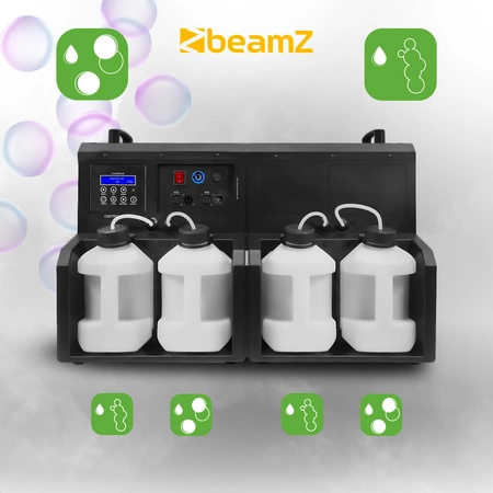 Zestaw: Wytwornica dymu i baniek z diodami RGBW Cyclone400+ płyn do dymu i baniek