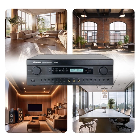 Wzmacniacz audio 2x300W karaoke DSP HDMI pilot KC8300 Audioport