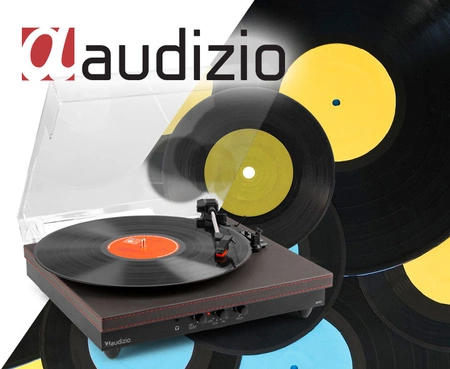 Gramofon RP113B z wejściem/wyjściem BT czarny Audizio