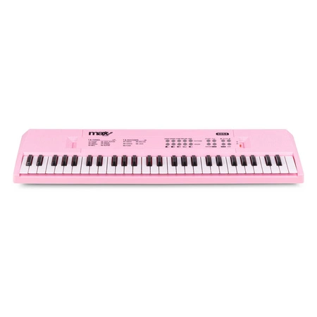Keyboard dla dziewczynki 54 klawiszy akumulator/ mikrofon KD54 Max różowy