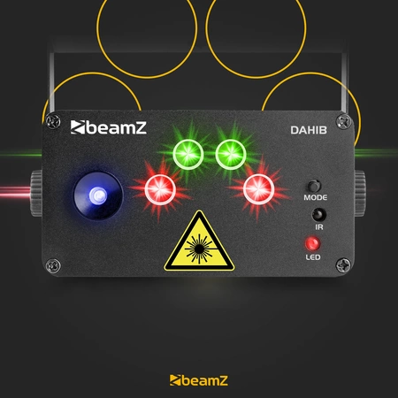 Laser Dahib Double RG Gobo z niebieską diodą LED