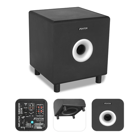 Subwoofer aktywny 8" 200W SHFS08B Fenton do kina domowego