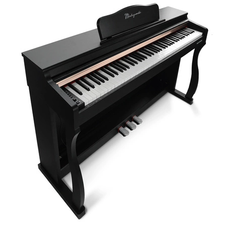 Pianino cyfrowe ze statywem 88 dynamicznych klawiszy NOCTURNO czarne Mielczewski