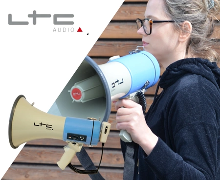 Mocny MEGAFON z USB/SD i Syreną - MEGA60USB