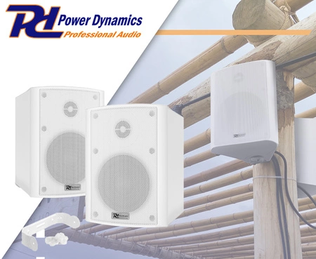 Zestaw kolumn instalacyjnych 100V 6,5" 150W BC65V biały Power Dynamics